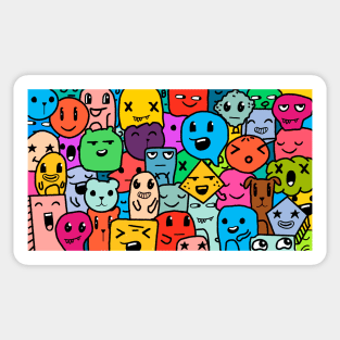 Fun Face children mask Sticker